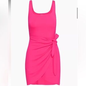 Aritzia Wilfred Mini Saturn Dress Bright Rose